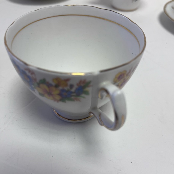 Single Teacup Royal Vale Bone China England  English Tea Cup Bone China Pedestal - Picture 3 of 5